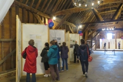 Little Bookham Tithe Barn - Viewing the History Panels