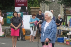 Elisabeth Gaunt speaks and  opens Fete