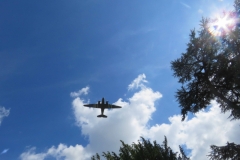 The Dakota Flypast in the sun