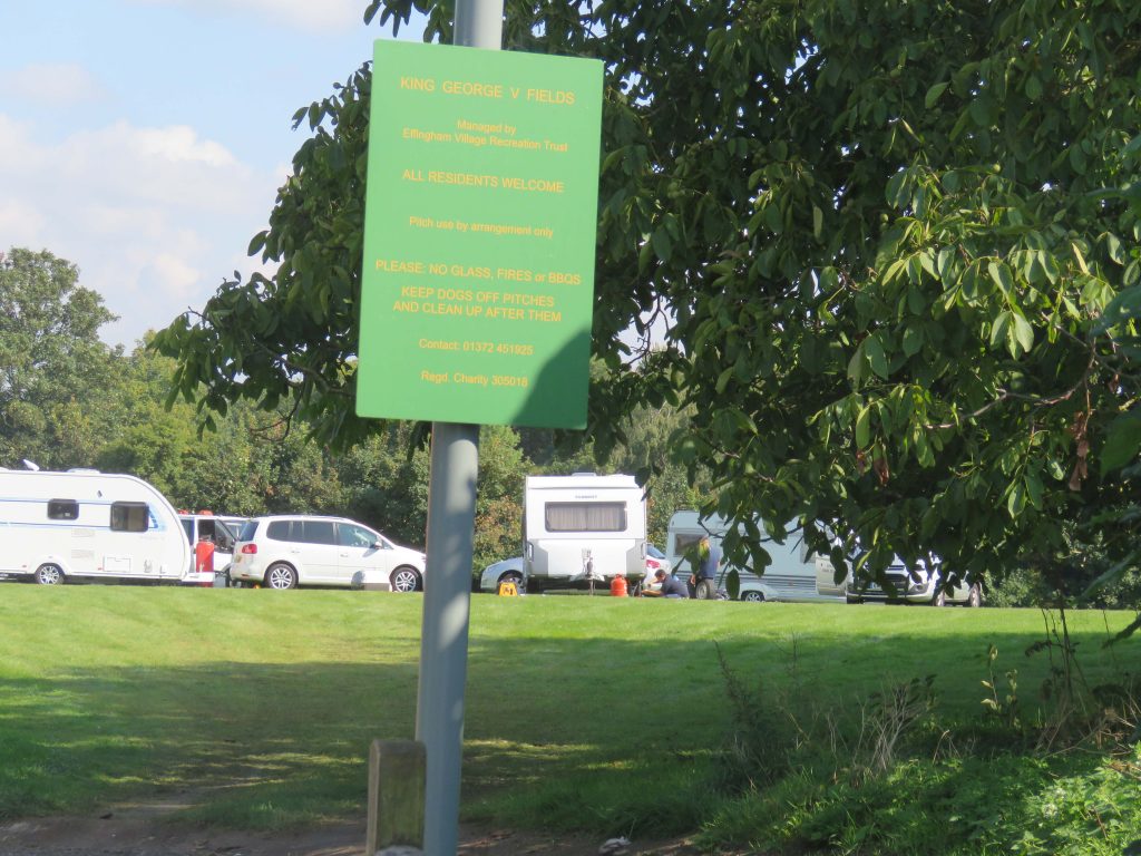 Travellers on KGV Playing Fields
