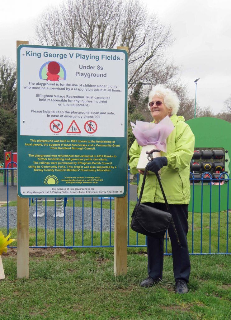 Elisabeth Gaunt at opening of Toddlers Playground